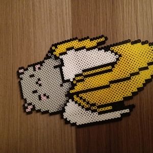 Cat In A Banana Pixel Art